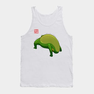 Yoga Frog Wheel Pose Tank Top